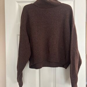 Weekday Chocolate Brown Turtleneck Sweater